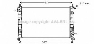 AVA QUALITY COOLING fd2185 -  Радиатор, охлаждение двигателя